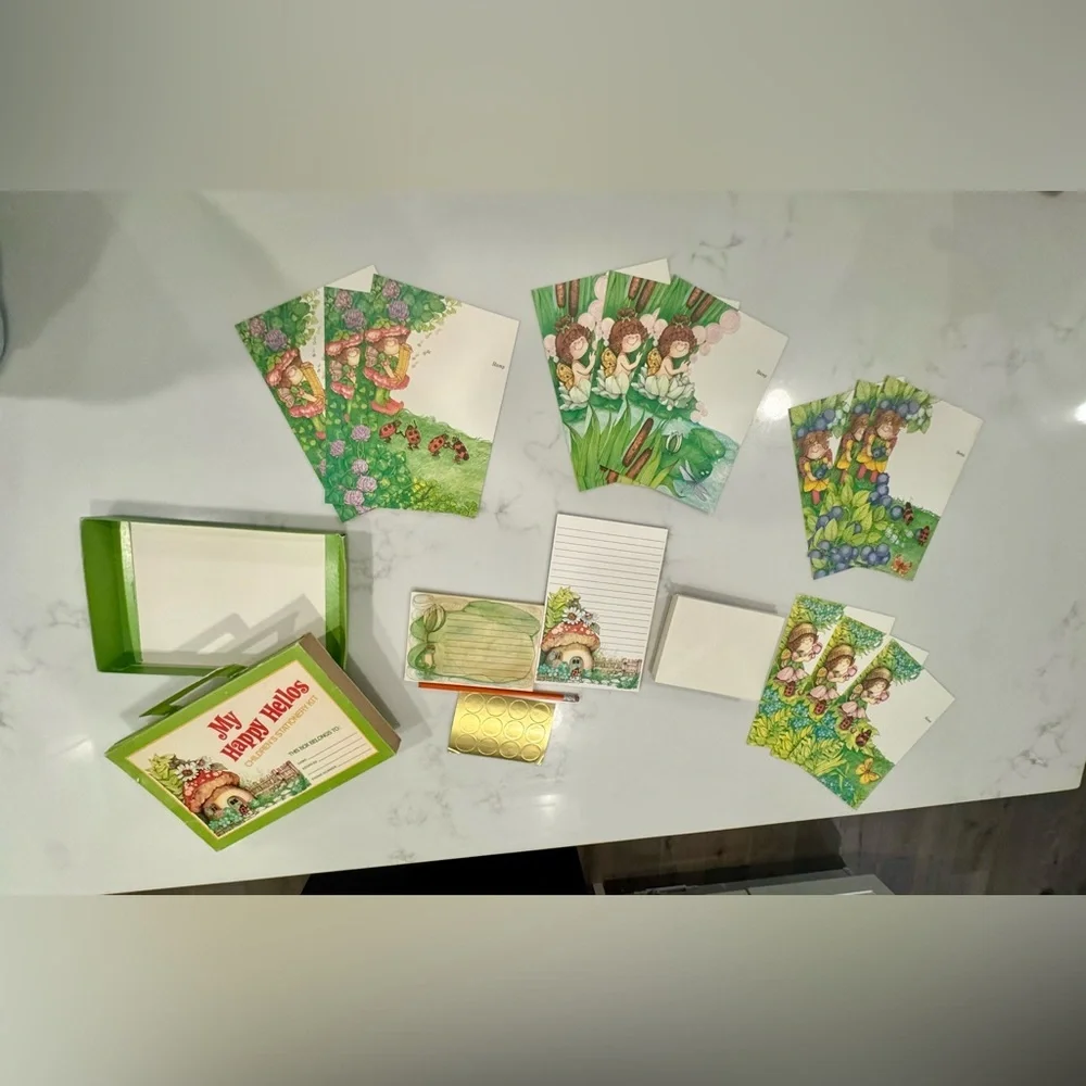 Vintage My Happy Hellos Children’s Stationery Kit by Current Inc COMPLETE SET